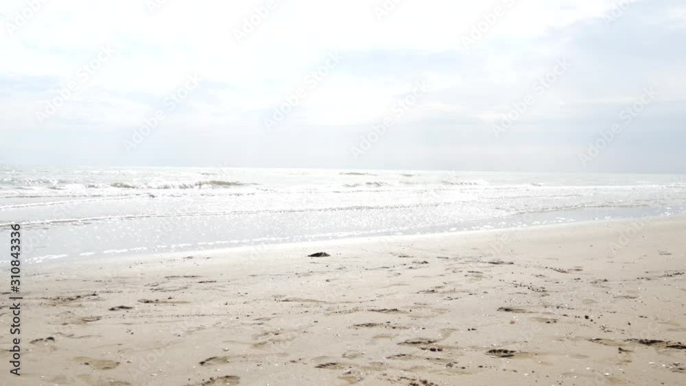Empty summer beach. Brussa beach, Caorle, Italy Empty summer beach. Brussa beach, Caorle, Italy