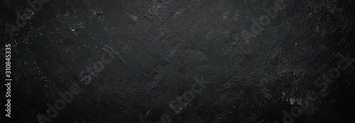 Panel kuchenny z motywem Black stone background. Top view. Free copy space.