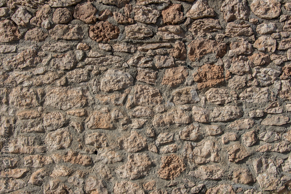 close up of mountain rocks texture background, stone wall