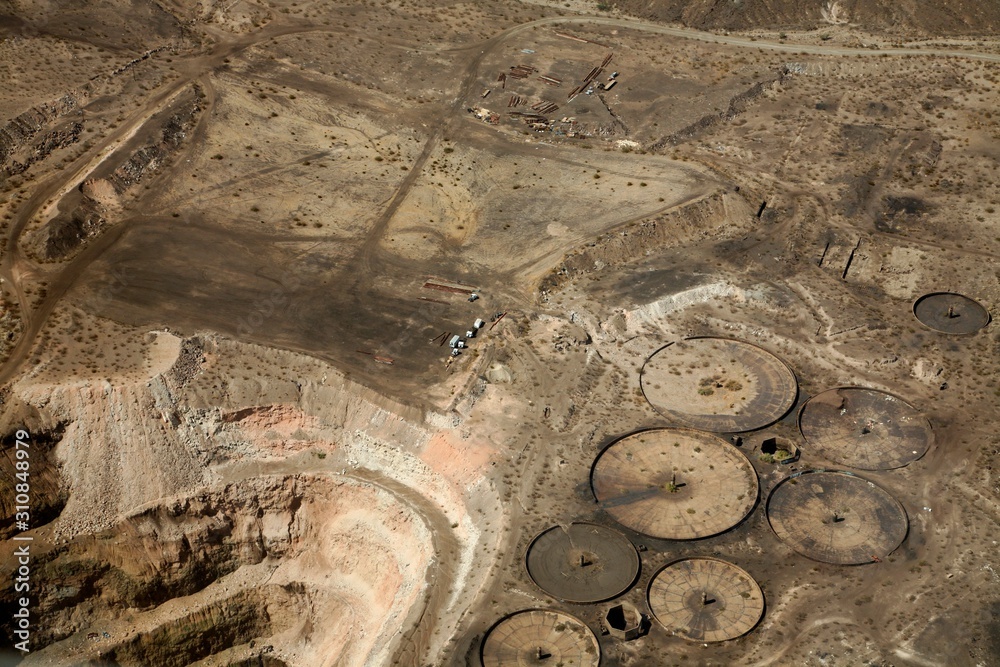 Tin quarry in the Nevada desert