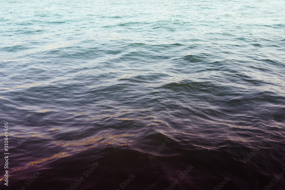 Fototapeta premium ocean water and sea wave pattern in colorful image