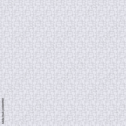 A sealess vector abstract pattern with grey lines and little circles. Neutral colored surface print design. Great for business use, backgrounds and stationery.
