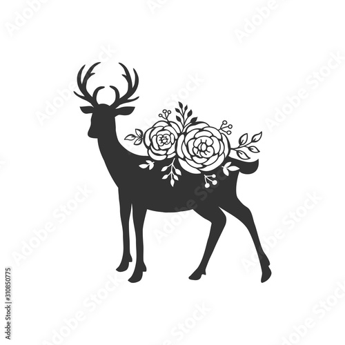 Beautiful animal cut file with floral