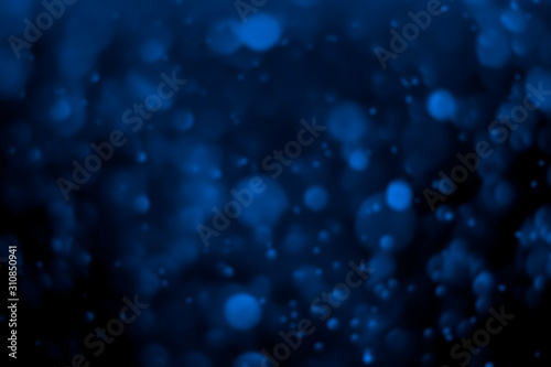 Blue christmas bokeh on the background