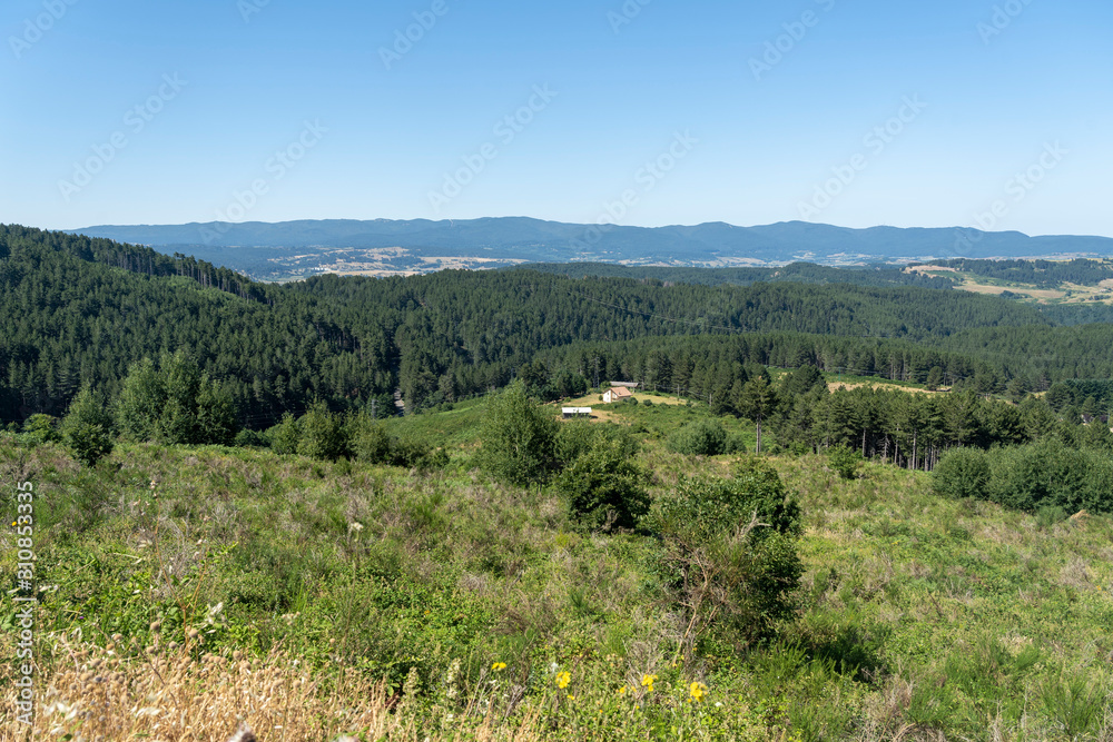 Mountain landscape in the Sila natural park near Longobucco