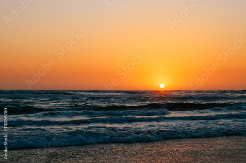Sunrise over the ocean
