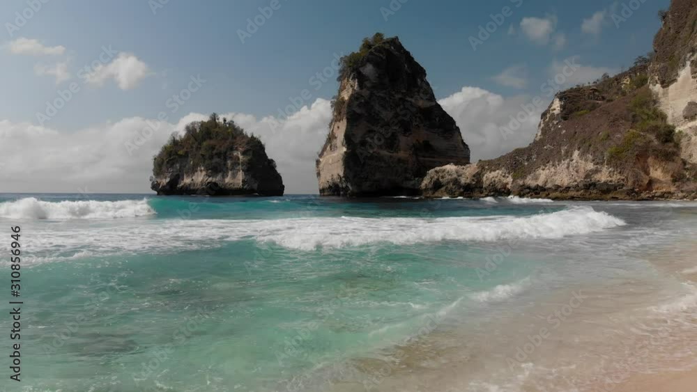 View of a beautiful Daimond Bay, Nusa Penida island, Indonesia View of a beautiful Daimond Bay, Nusa Penida island, Indonesia