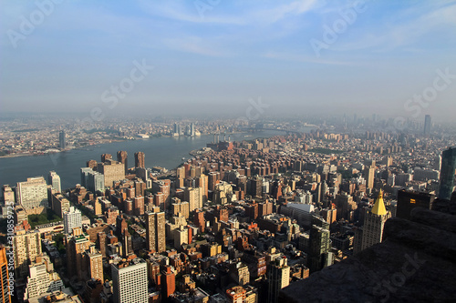 USA New York June 2018: View from the Empire State Building on the skyscrapers of New York City