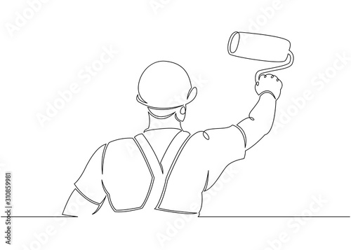 Bild auf Leinwand house painter builder