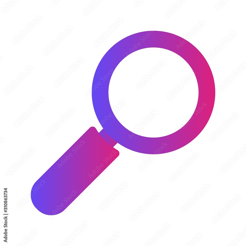 Glyph Gradient Search icon isolated on background Glyph Gradient Search icon isolated on background