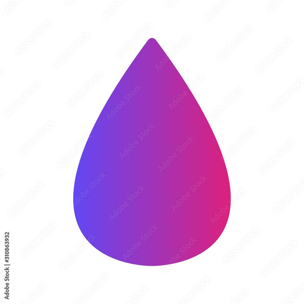 Glyph Gradient Drop icon isolated on background Glyph Gradient Drop icon isolated on background