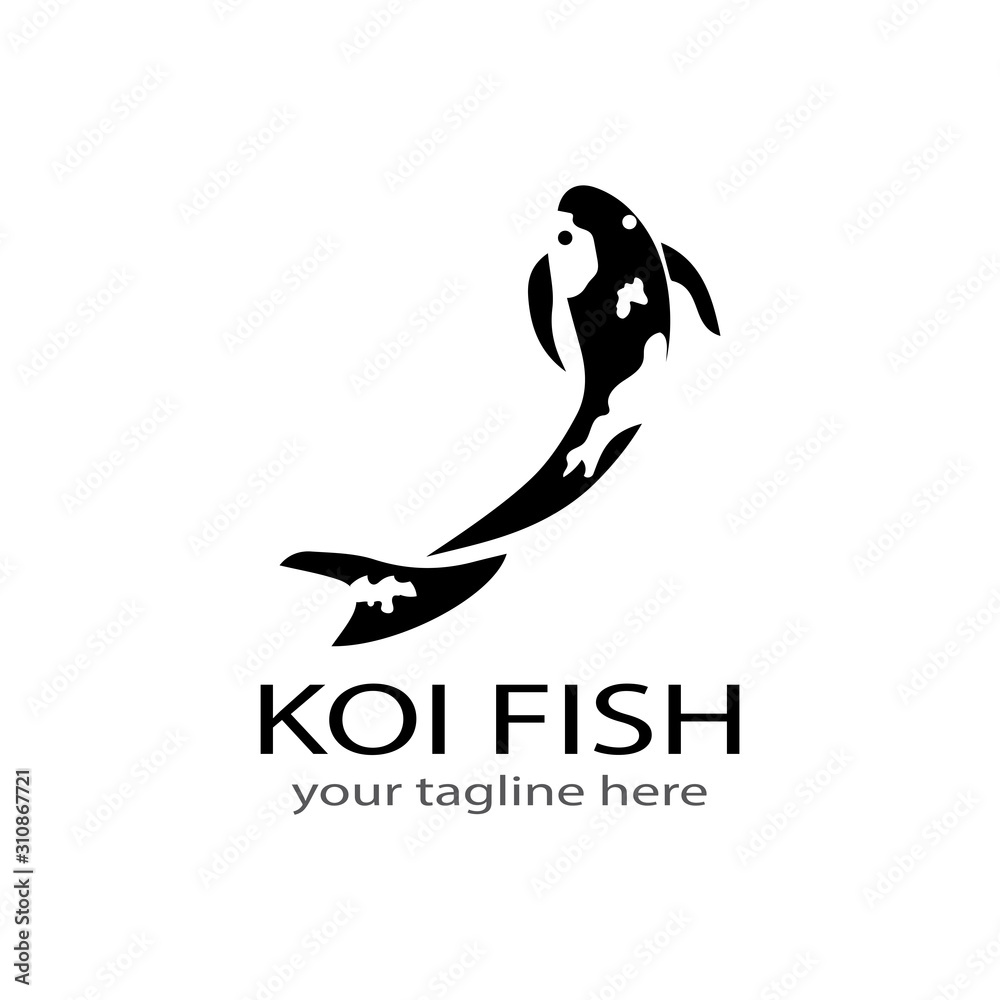 Koi fish animal logo and symbols vector template Koi fish animal logo and symbols vector template