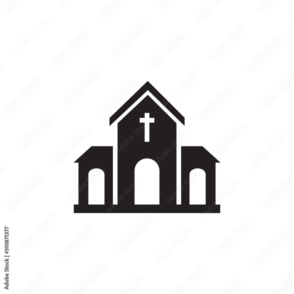 Church icon symbol vector illustration