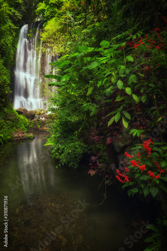 View of Labuhan Kebo Waterfall located in Munduk, Bali
