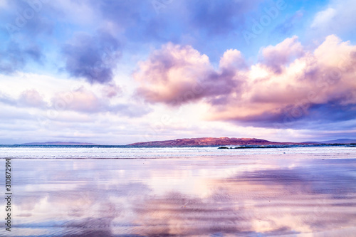 Narin Strand is a beautiful large blue flag beach in Portnoo, County Donegal in Ireland