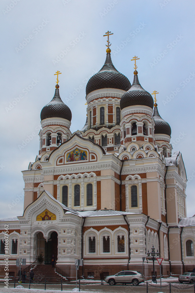View of a Alexander Nevsky Cathedral in Tallinn. Estonia