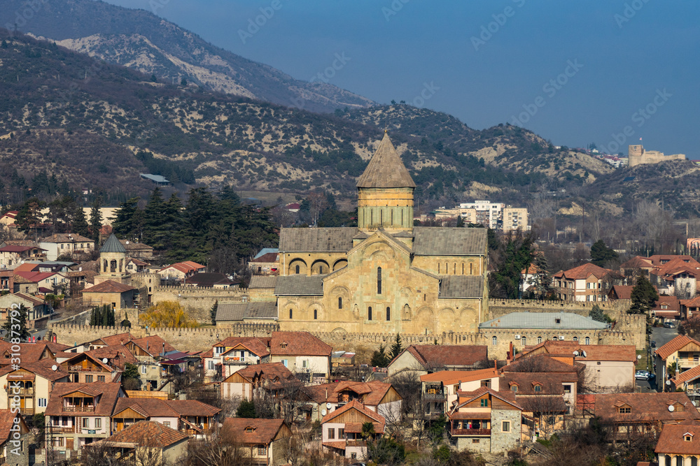 View to the ancient capital of Georgia, Mtskheta