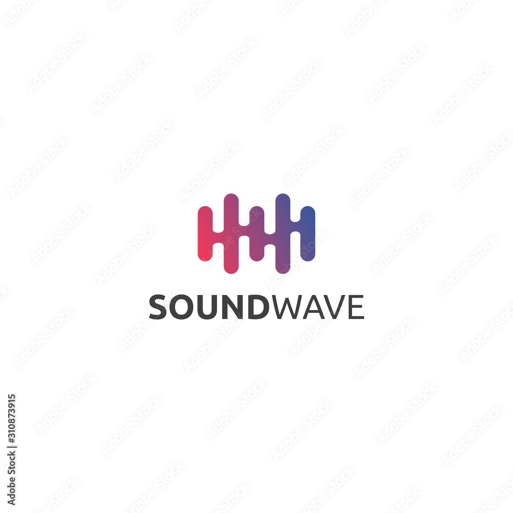 Sound Wave Circle Logo simple and minimalist Sound Wave Circle Logo simple and minimalist