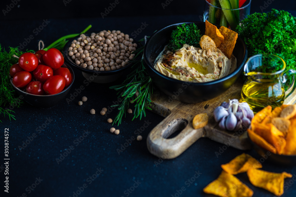 Traditional dish hummus Traditional dish hummus