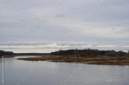 Panoramablick über den Fluss Oder bei Słubice 
