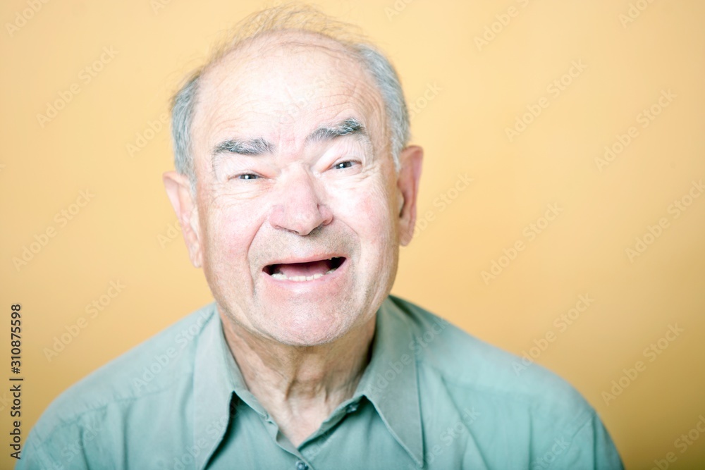 Senior Adult man laughing Senior Adult man laughing