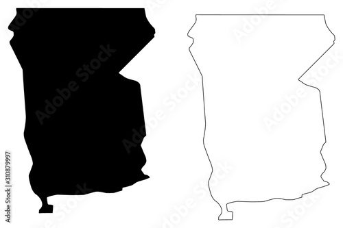 Omusati Region (Regions of Namibia, Republic of Namibia) map vector illustration, scribble sketch Omusati map photo