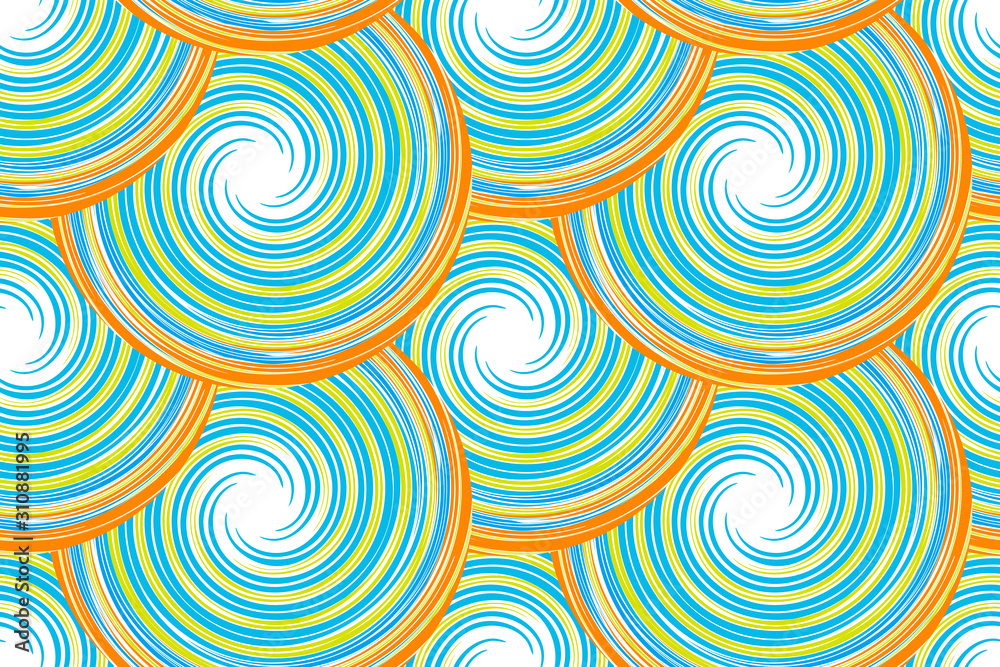Seamless pattern with spirals Seamless pattern with spirals