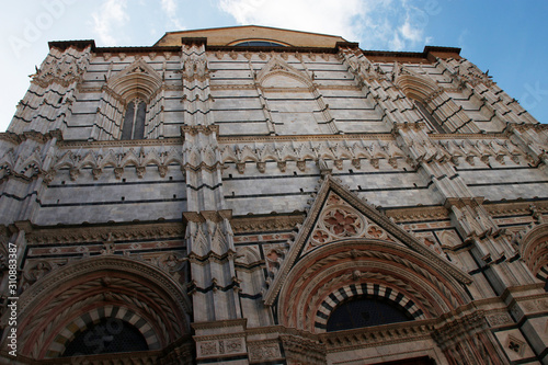 Architectonic heritage in the old town of Sienna