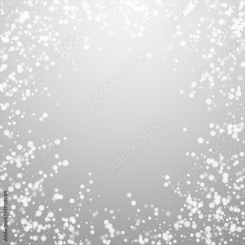 Wallpaper Mural Beautiful falling snow Christmas background. Subtl Torontodigital.ca