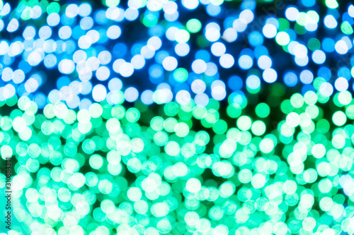 Festive party background with blurred lights.