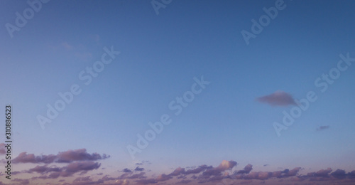 Blue sky and white clouds