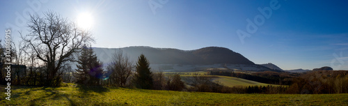 Die Schwäbische Alb - Luftaufnahme photo