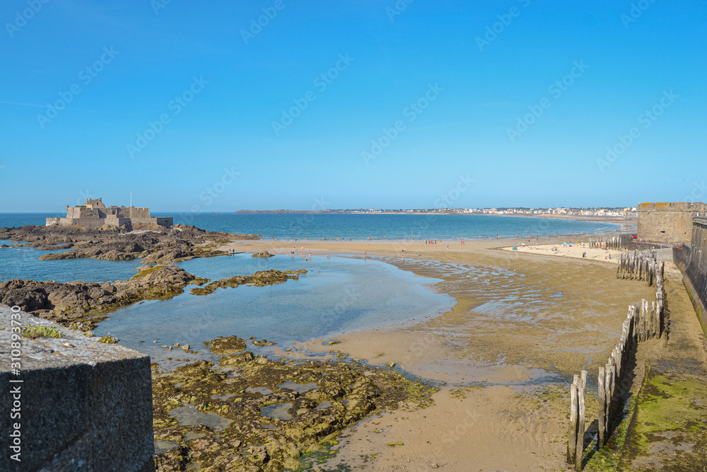 rocky beaches of northern france 