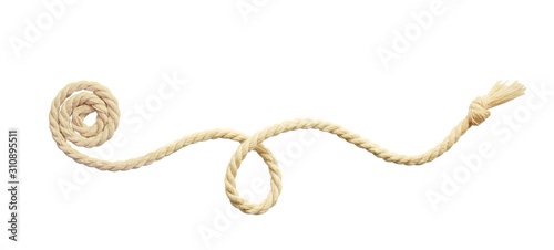 Beige cotton rope arrangement