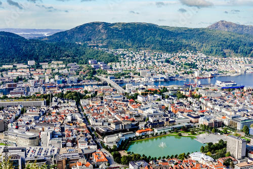 magnificent view of the port of Bergen in Norway © Image'in