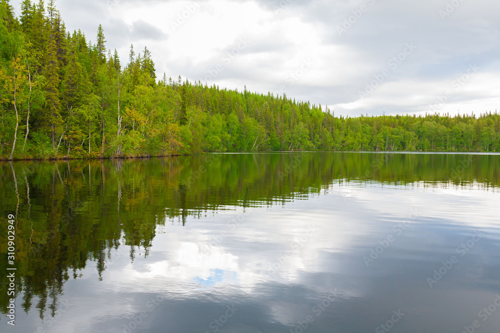 Fototapeta premium Solovki. landscape lake day