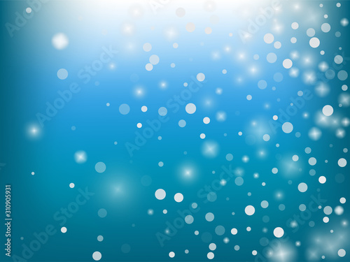 Winter Holidays Falling Snow Vector Background. 