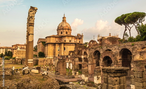 Ancient medieval ruins of Rome