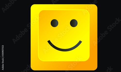 yellow smile smiley keyboard letter keyboard button, gelber lächelnd Simley Tastatur Button