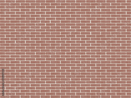 Simless pattern brickwork brown stone 3d rendering