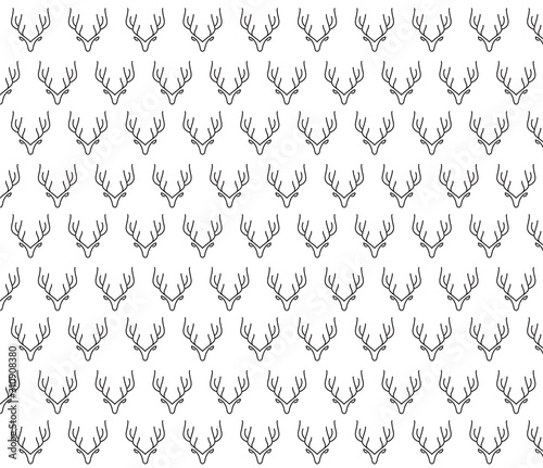 Deer icon pattern set for wallpaper and texture backgroun