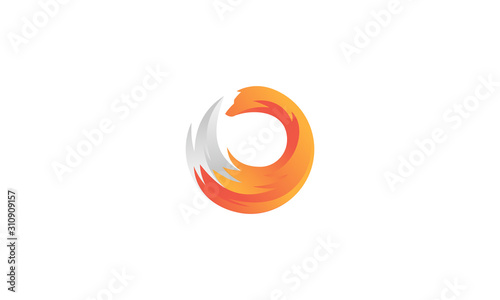 Abstract fox logo