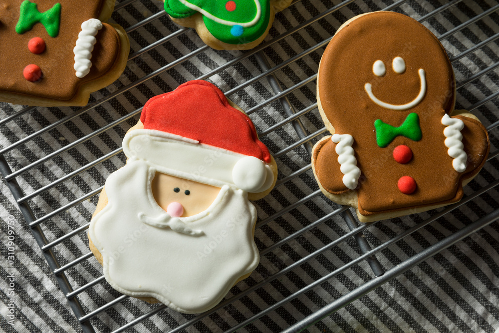 Homemade Decorated Christmas Sugar Cookies