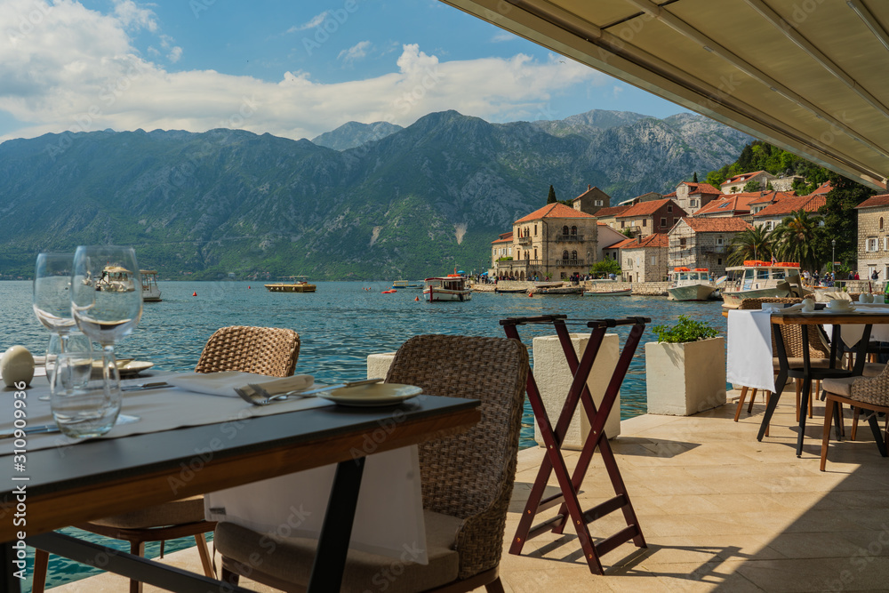 Waterside Hotel in Perast, Montenegro