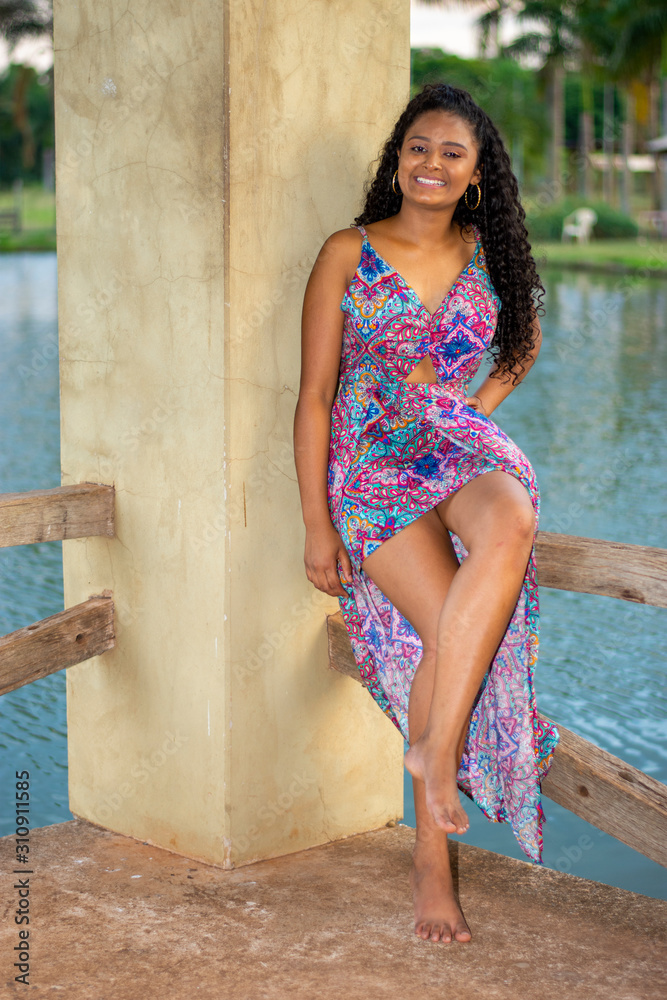 Naklejka premium Beautiful teenager