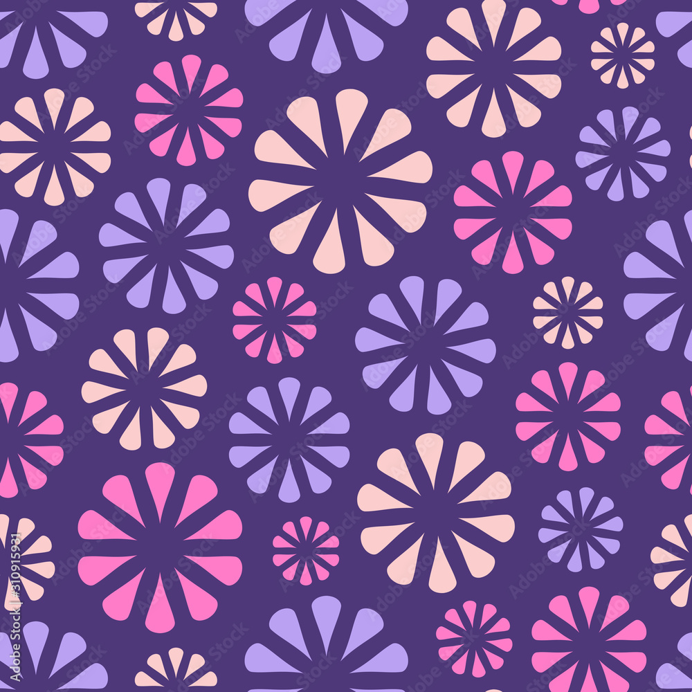 Abstract seamless pattern of repeating round ornaments. Abstract seamless pattern of repeating round ornaments.