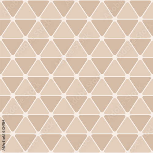 Abstract seamless rounded triangles pattern.