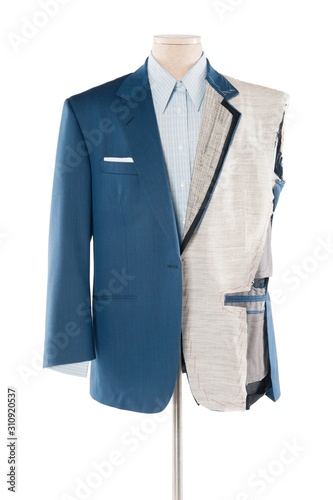 Wallpaper Mural Suit on tailor's dummy over white background Torontodigital.ca
