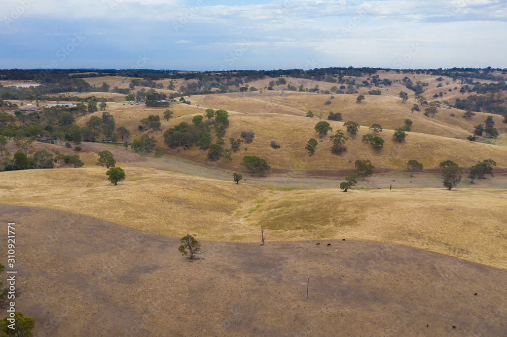Rural farmland outside of Adelaide in South Australia