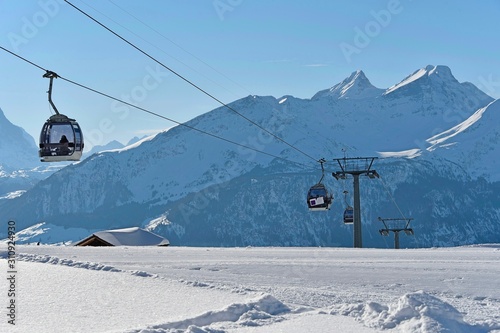 ski lift in the alps